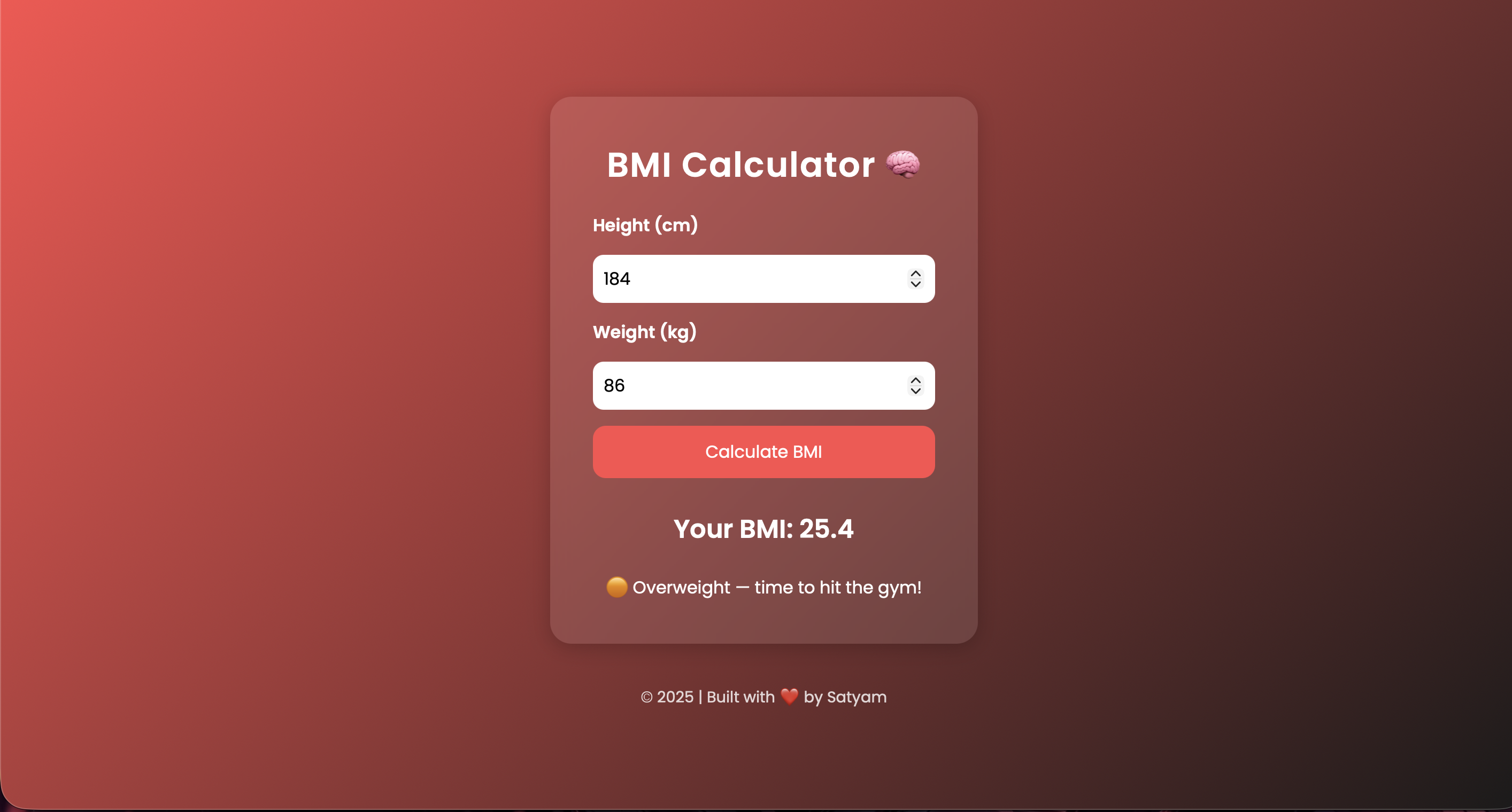 BMI Calculator